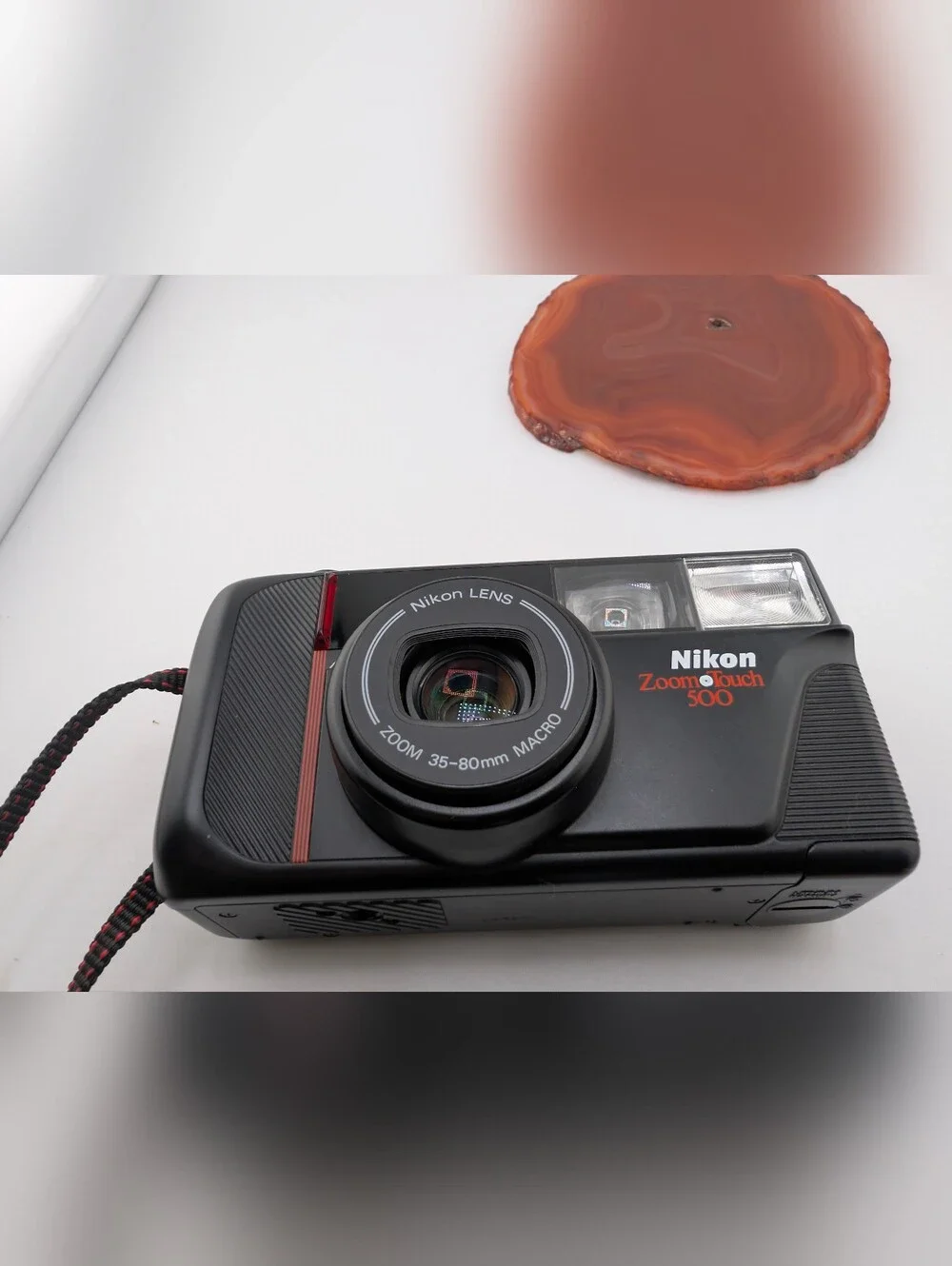 Nikon Zoom Touch 500 AF 35mm Point & Shoot Film Camera NWOT - Tested & Working